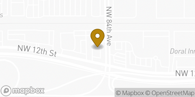Map showing the location of McDonald's in Doral, FL 33126
