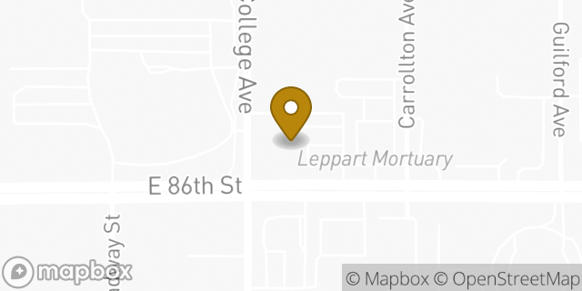 Map showing the location of Chase Bank in Indianapolis, IN 46240