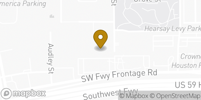 Map showing the location of Amazon Locker - BLDG19 in Houston, TX 77098