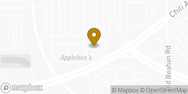 Map showing the location of Starbucks in Rochester, NY 14624