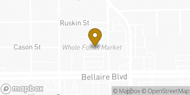 Map showing the location of Whole Foods Market in Houston, TX 77025