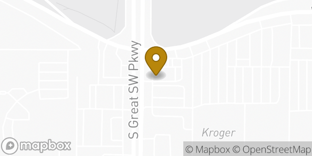 Map showing the location of Amazon Locker - Jewel in Grand Prairie, TX 75052