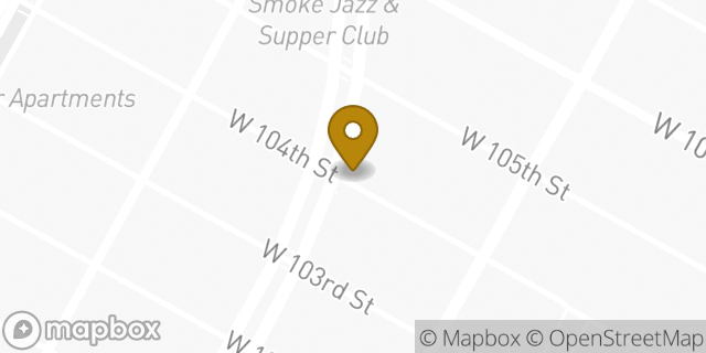 Map showing the location of Ben & Jerry's in New York, NY 10025