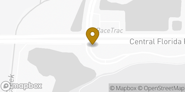 Map showing the location of FedEx Office Print & Ship Center in Orlando, FL 32837