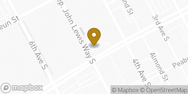 Map showing the location of The UPS Store in Nashville, TN 37203