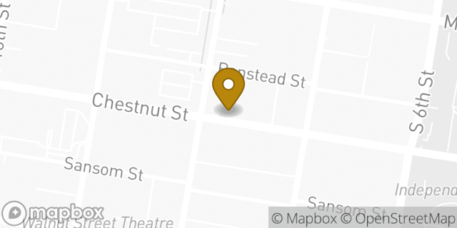 Map showing the location of Enterprise Rent-A-Car in Philadelphia, PA 19106