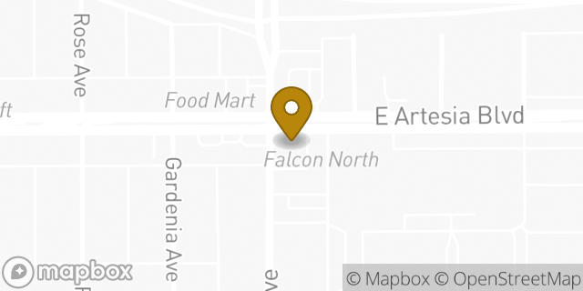 Map showing the location of 7-Eleven in Long Beach, CA 90805
