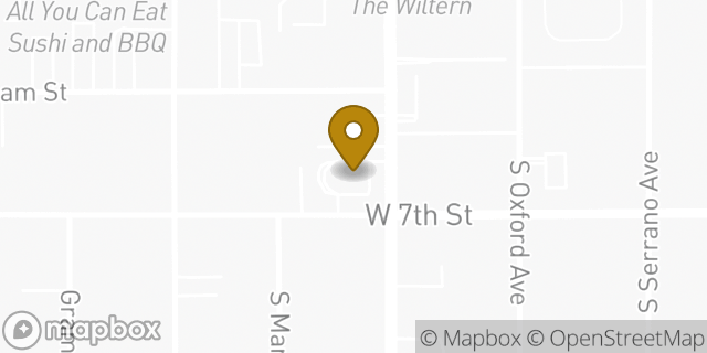 Map showing the location of McDonald's in Los Angeles, CA 90005