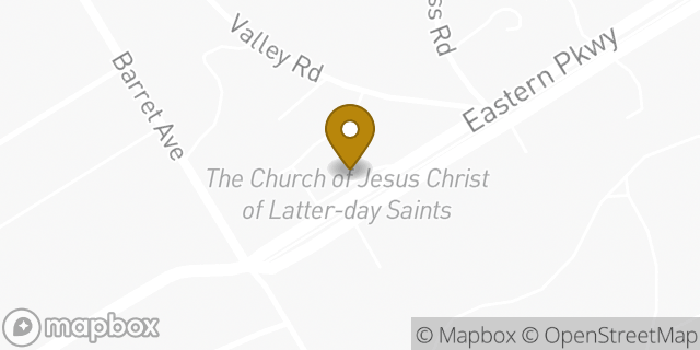 Map showing the location of The Church of Jesus Christ of Latter-day Saints in Louisville, KY 40204