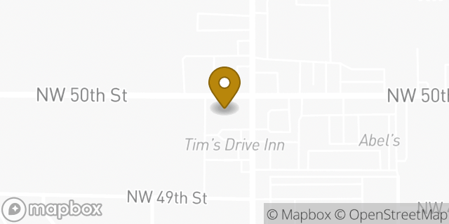 Map showing the location of Subway in Warr Acres, OK 73122