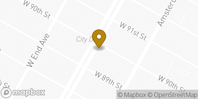 Map showing the location of Chase Bank in New York, NY 10024
