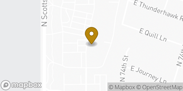 Map showing the location of The UPS Store in Scottsdale, AZ 85255