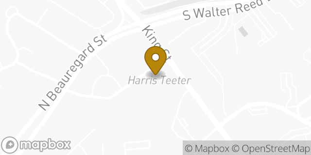 Map showing the location of Starbucks in Alexandria, VA 22302