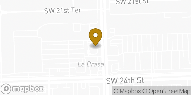Map showing the location of McDonald's in Miami, FL 33165