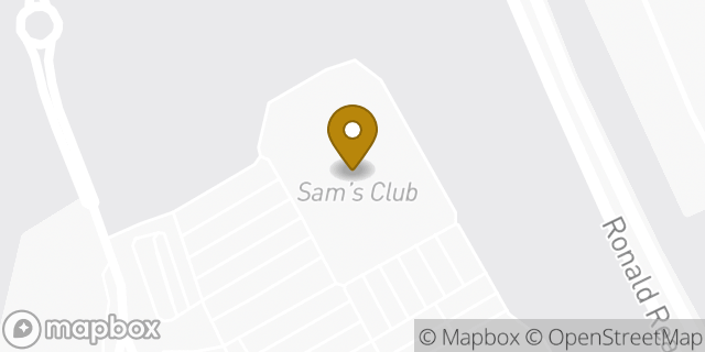 Map showing the location of Sam's Club in Colorado Springs, CO 80906
