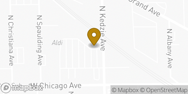Map showing the location of Dunkin Donuts in Chicago, IL 60651