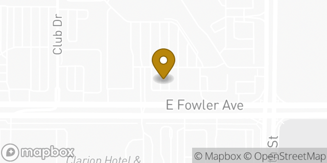 Map showing the location of Chase Bank in Tampa, FL 33612
