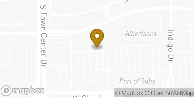 Map showing the location of The UPS Store in Las Vegas, NV 89135