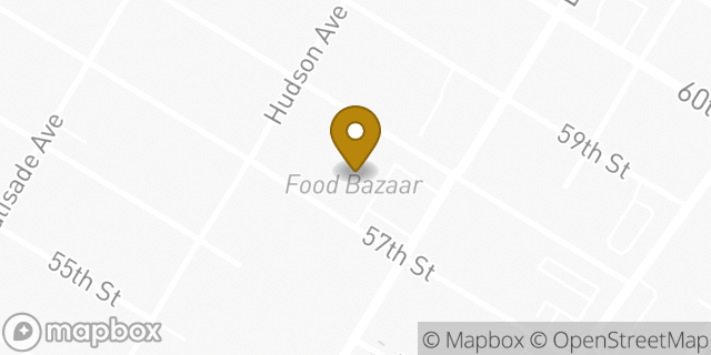 Map showing the location of Amazon Locker - Rhumba in West New York, NJ 07093