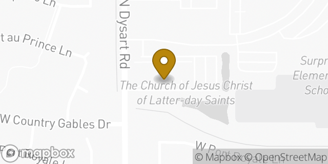 Map showing the location of The Church of Jesus Christ of Latter-day Saints in El Mirage, AZ 85335