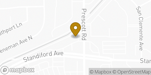 Map showing the location of 7-Eleven in Modesto, CA 95350