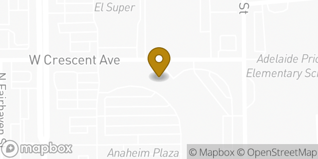 Map showing the location of Old Navy in Anaheim, CA 92801
