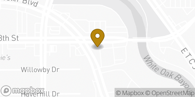 Map showing the location of Walgreens in Houston, TX 77008