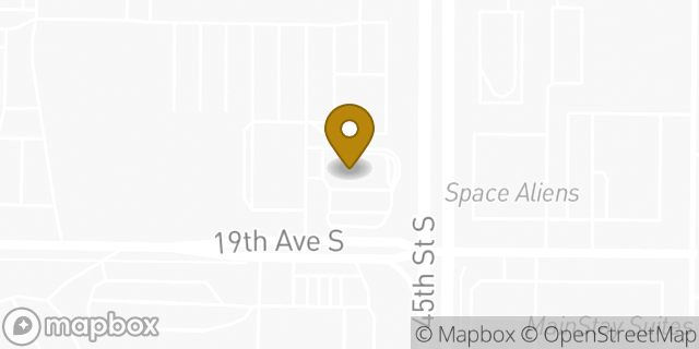 Map showing the location of McDonald's in Fargo, ND 58103