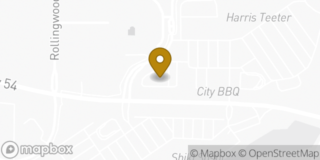 Map showing the location of Chase Bank in Durham, NC 27713