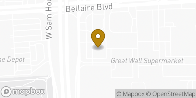 Map showing the location of Subway in Houston, TX 77072