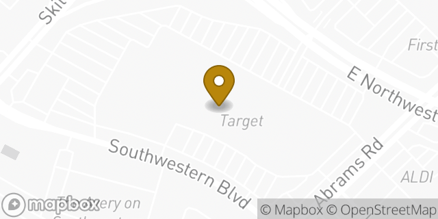 Map showing the location of Subway in Dallas, TX 75214
