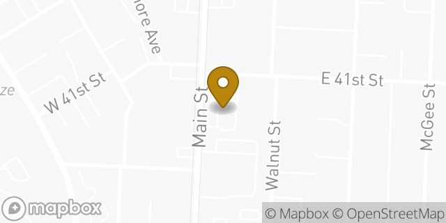 Map showing the location of Starbucks in Kansas City, MO 64111