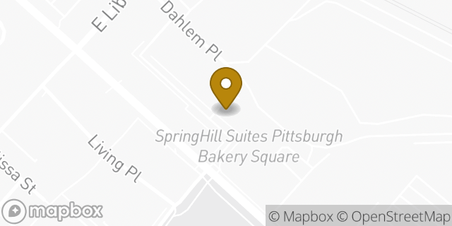 Map showing the location of Panera Bread in Pittsburgh, PA 15206