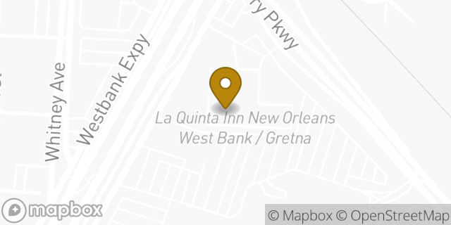Map showing the location of La Quinta Inn in Gretna, LA 70056