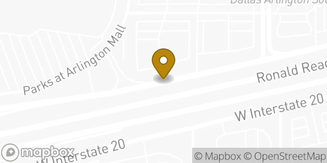 Map showing the location of Walmart in Grand Prairie, TX 75052