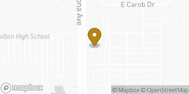 Map showing the location of Starbucks in Chandler, AZ 85248