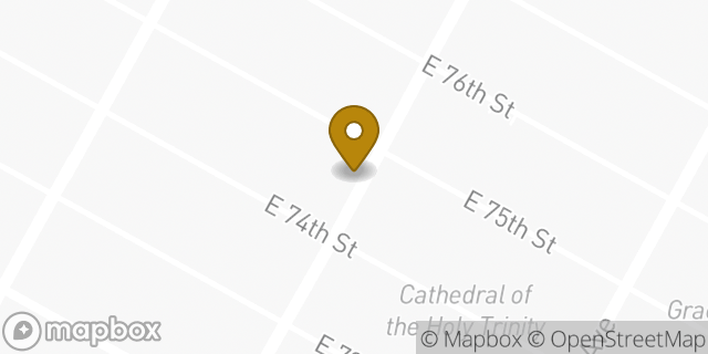 Map showing the location of Dunkin' in New York, NY 10021