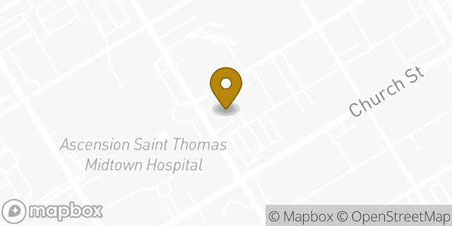 Map showing the location of Community Pharmacy in Nashville, TN 37203