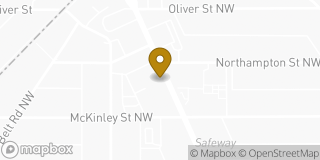 Map showing the location of Subway in Washington, DC 20015