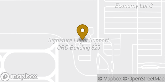 Map showing the location of Chicago - Signature Aviation Chicago OHare ORD (Private Flights Only) in Chicago, IL 60666