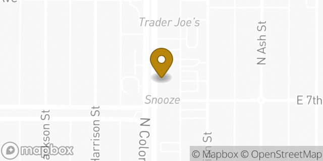Map showing the location of The UPS Store in Denver, CO 80206