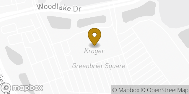 Map showing the location of Kroger Marketplace in Chesapeake, VA 23320