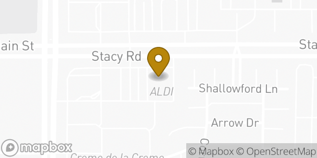 Map showing the location of Aldi in McKinney, TX 75070