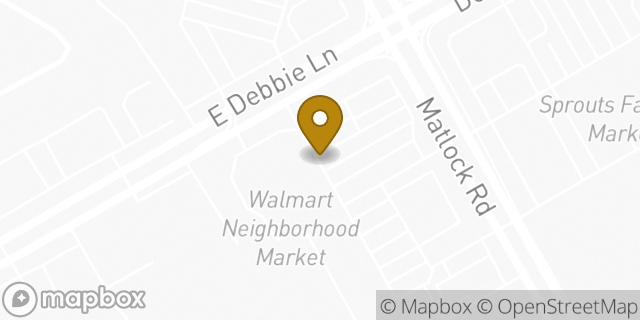 Map showing the location of Walmart Neighborhood Market in Mansfield, TX 76063