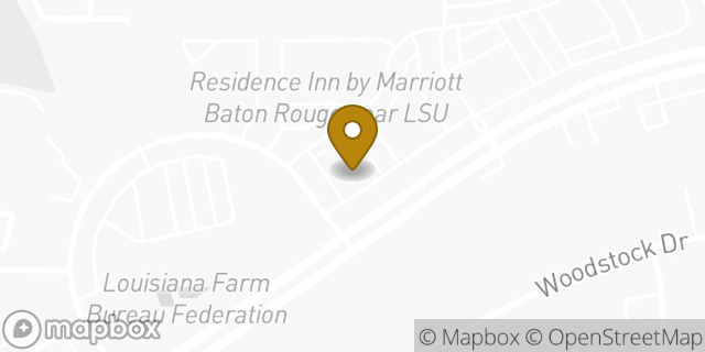Map showing the location of Chase Bank in Baton Rouge, LA 70809