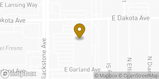 Map showing the location of Planet Fitness in Fresno, CA 93726
