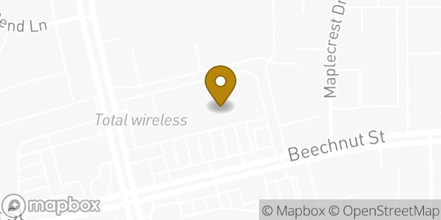 Map showing the location of Amazon Locker - Gram in Houston, TX 77072
