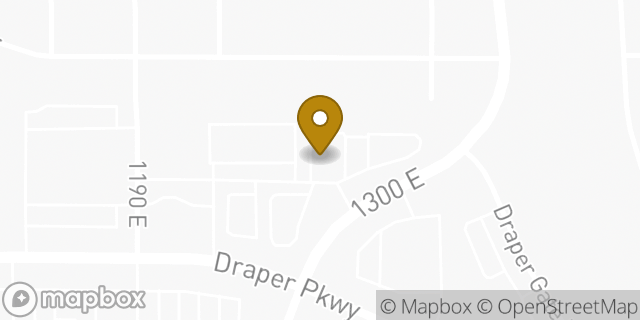 Map showing the location of Starbucks in Draper, UT 84020