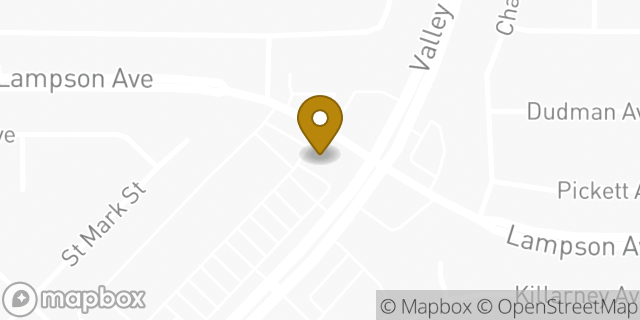 Map showing the location of Bank of America in Garden Grove, CA 92845