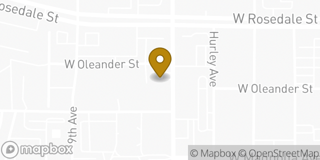Map showing the location of Subway in Fort Worth, TX 76104